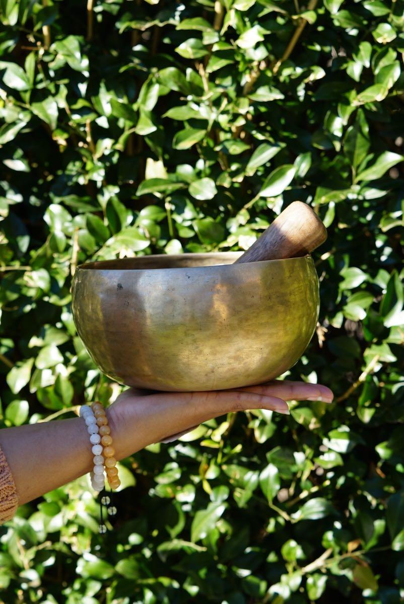 Antique Singing Bowl for sound healing and meditation