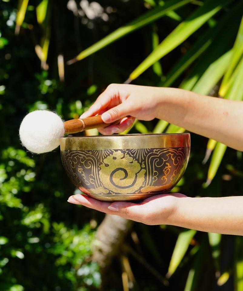 Buy Singing bowl online with free Silk Ring Cushion and mallet at best prices.