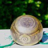 Ganesh Singing bowl for sound healing and meditation. Himalayas Shop special collection singing Bowl at lowest price with free cushion and suede mallet.