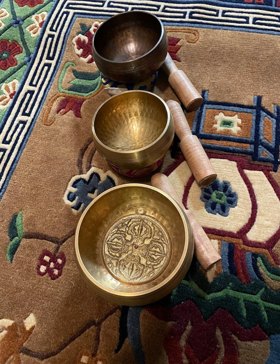 3 Singing Bowl set