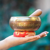 Small Singing Bowl with Asthamangal - HimalayasShop