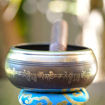 Bronze Om Carved Singing Bowl - HimalayasShop