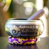 Amitabha Buddha Carved Singing Bowl - HimalayasShop