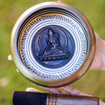 White Tara Carved Singing Bowl - HimalayasShop 