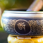 White Tara Carved Singing Bowl - HimalayasShop 