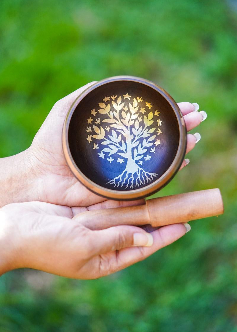 Tree of life Singing Bowl for healing - HimalyasShop