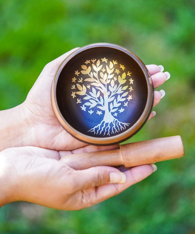 Tree of life Singing Bowl for healing - HimalyasShop
