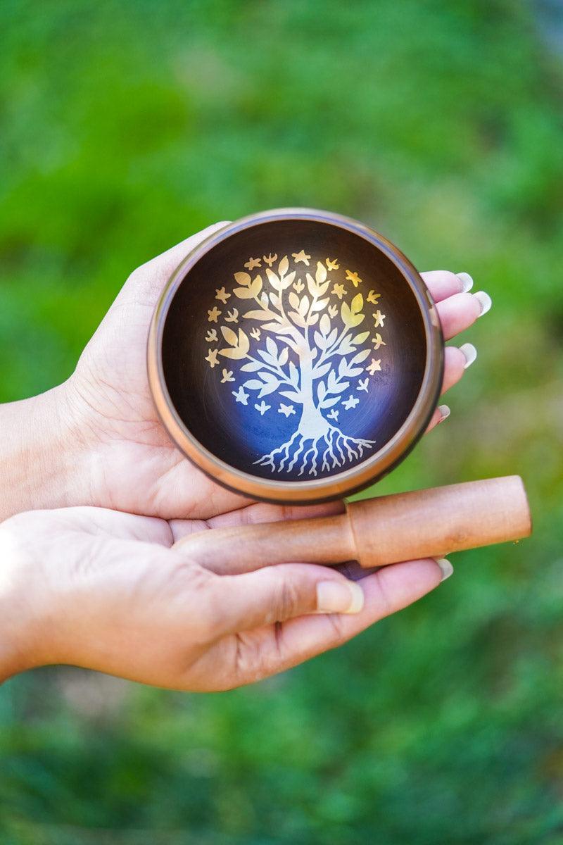 Tree of life Singing Bowl for healing - HimalyasShop