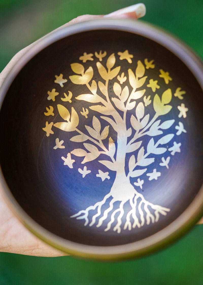 Tree of life Singing Bowl for healing - HimalyasShop