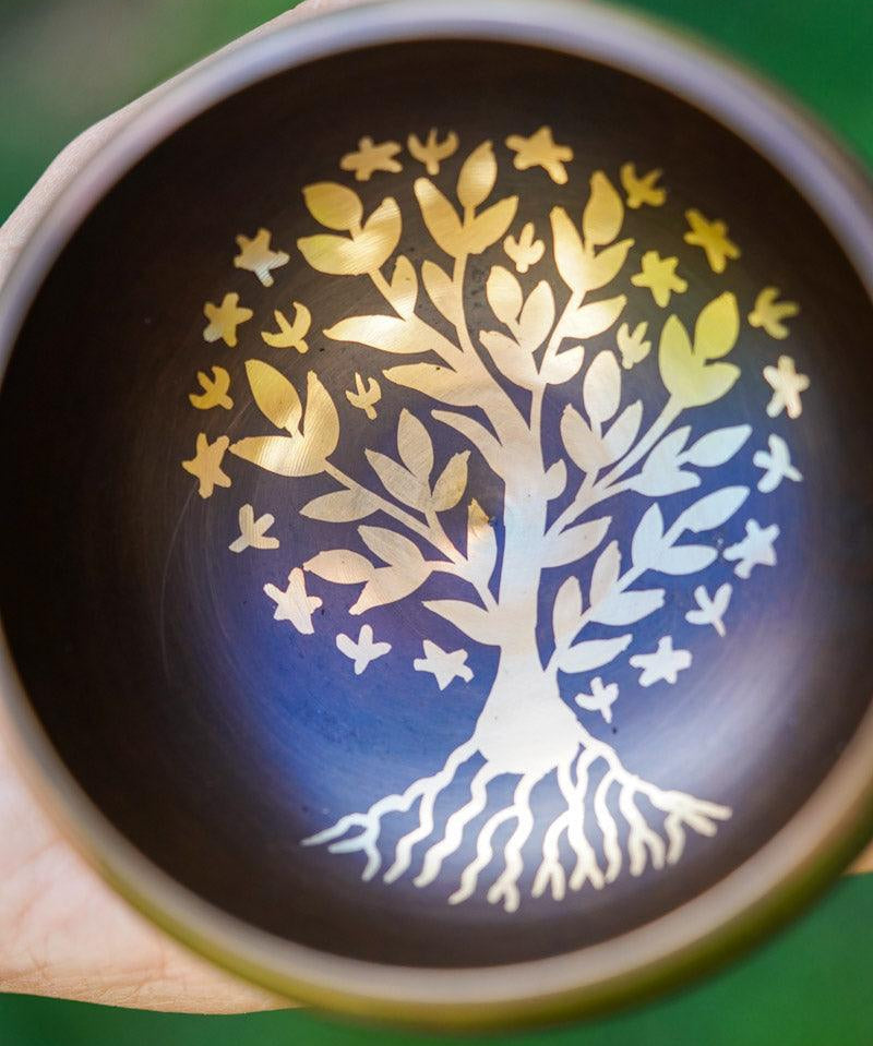 Tree of life Singing Bowl for healing - HimalyasShop