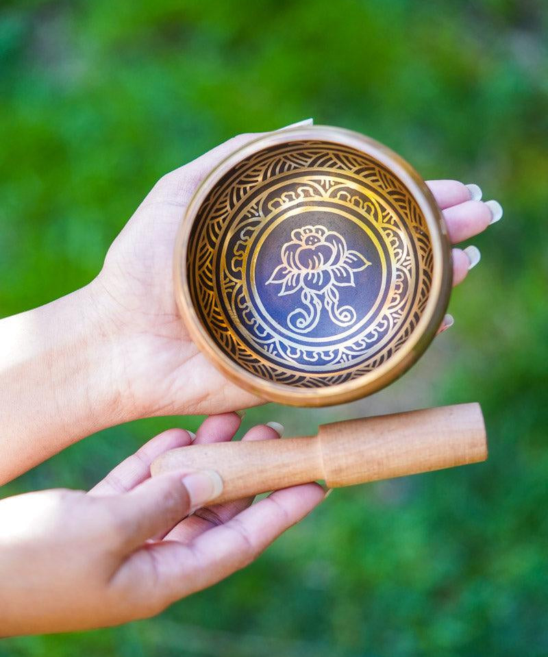 Lotus singing bowl - HimalayasShop 