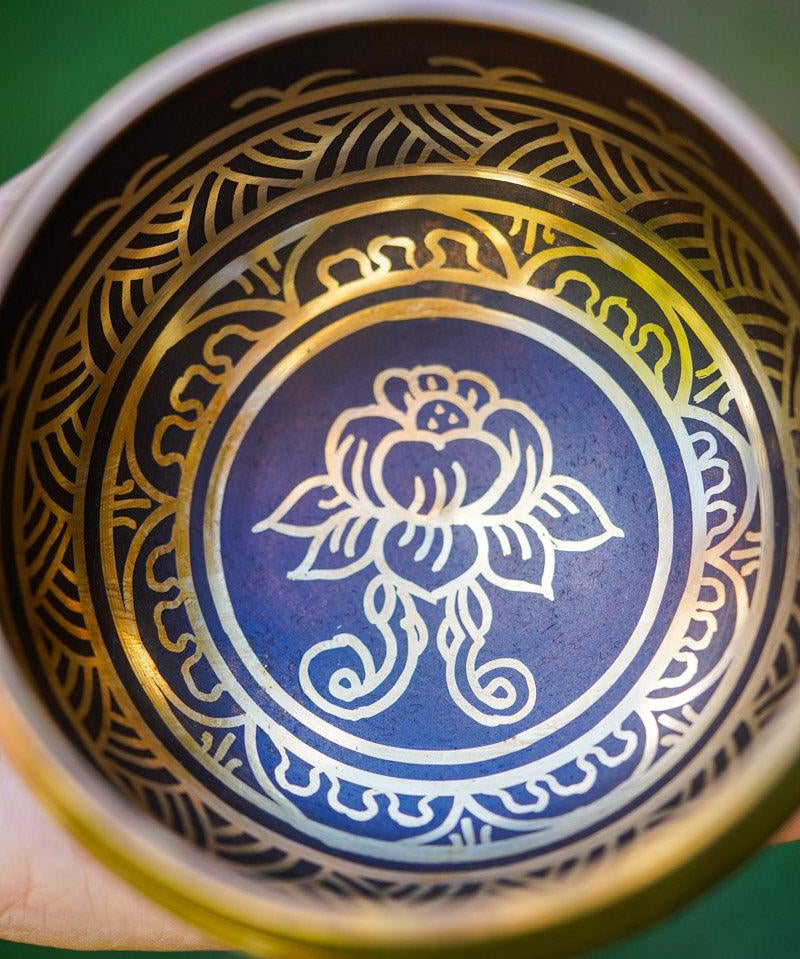 Lotus singing bowl - HimalayasShop 
