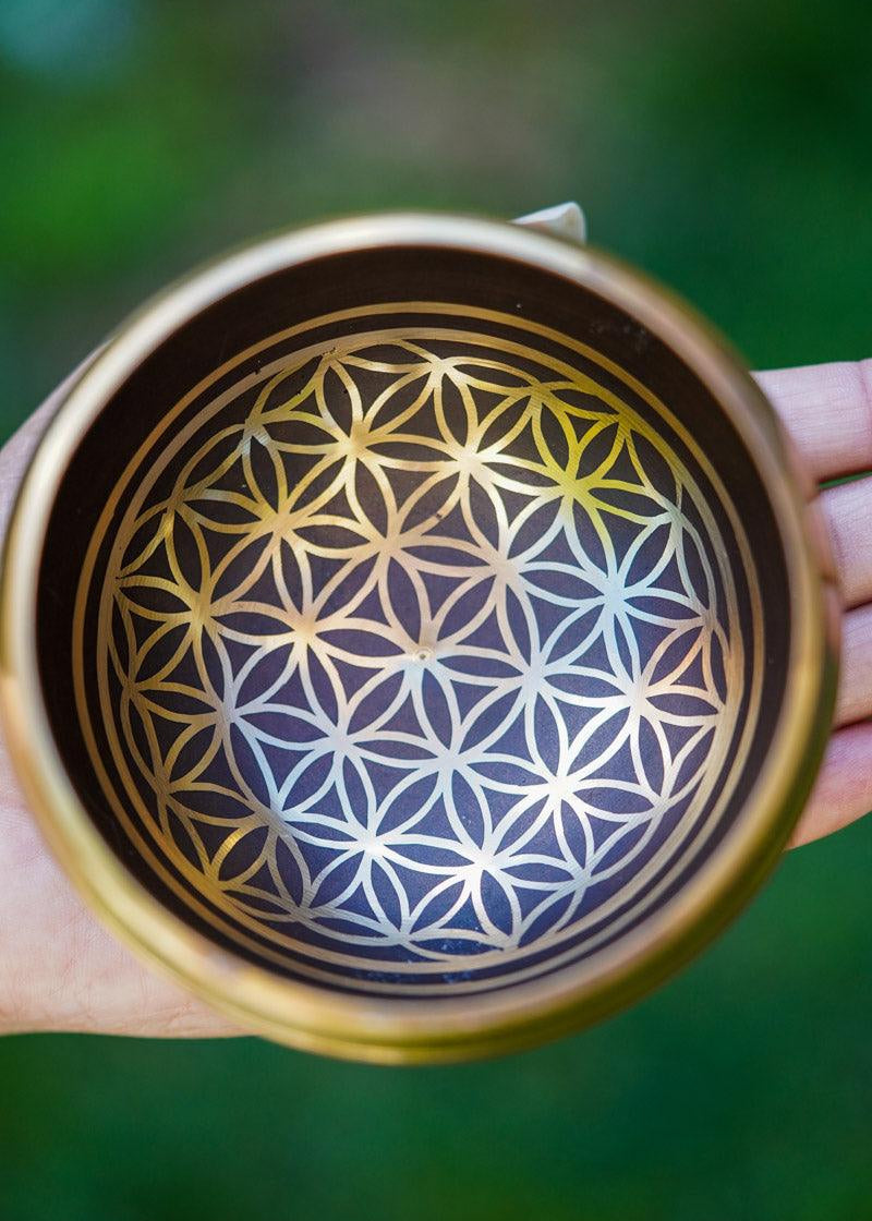 Flower of life Singing Bowl - Tibetan bowl for healing