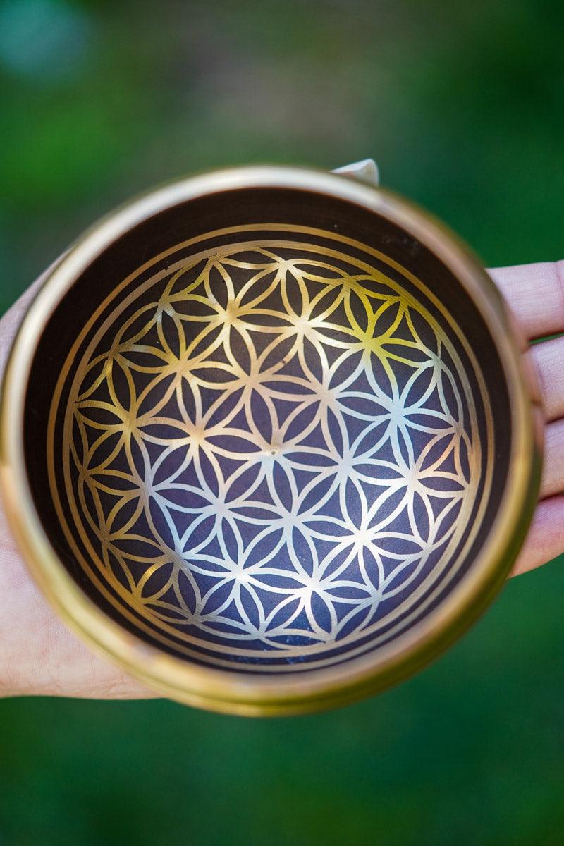 Flower of life Singing Bowl - Tibetan bowl for healing