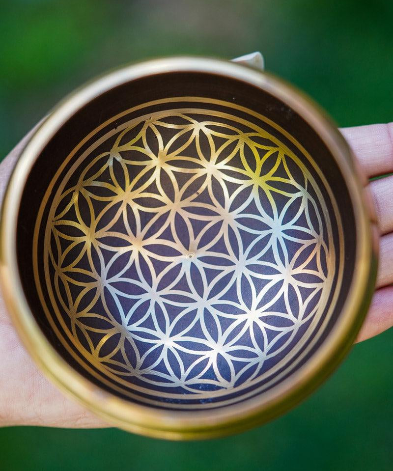 Flower of life Singing Bowl - Tibetan bowl for healing