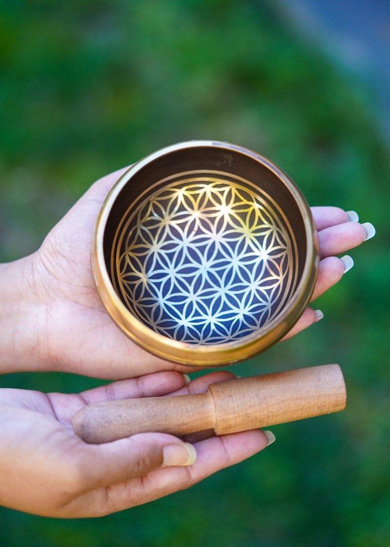 Flower of life Singing Bowl - Tibetan bowl for healing
