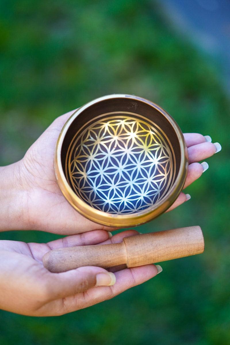 Flower of life Singing Bowl - Tibetan bowl for healing