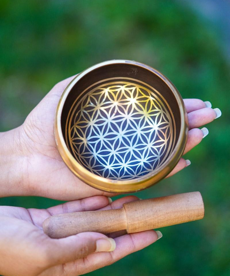 Flower of life Singing Bowl - Tibetan bowl for healing