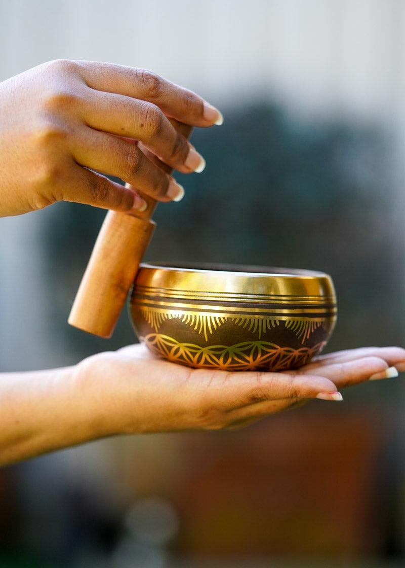 Flower of life Singing Bowl - Tibetan bowl for healing