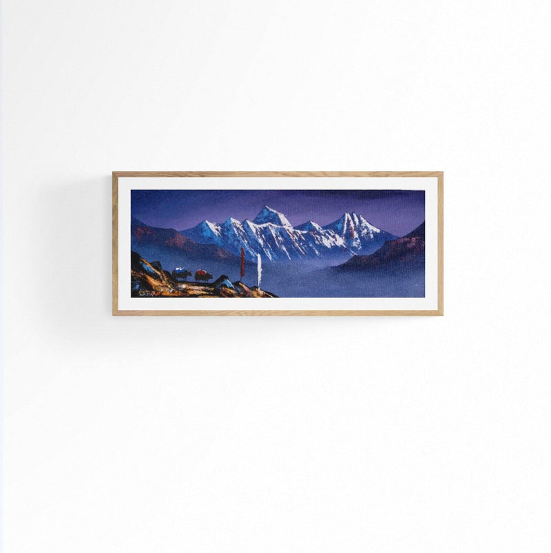 Mount Everest Oil Painting - Himalayas Shop