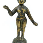 Vintage Bronze Statue of Standing Woman