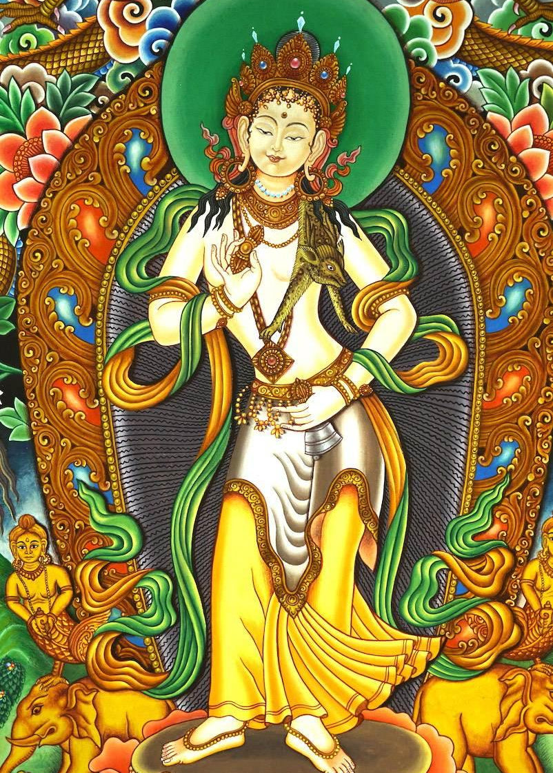 Standing Vajrasattva Newari Thangka
