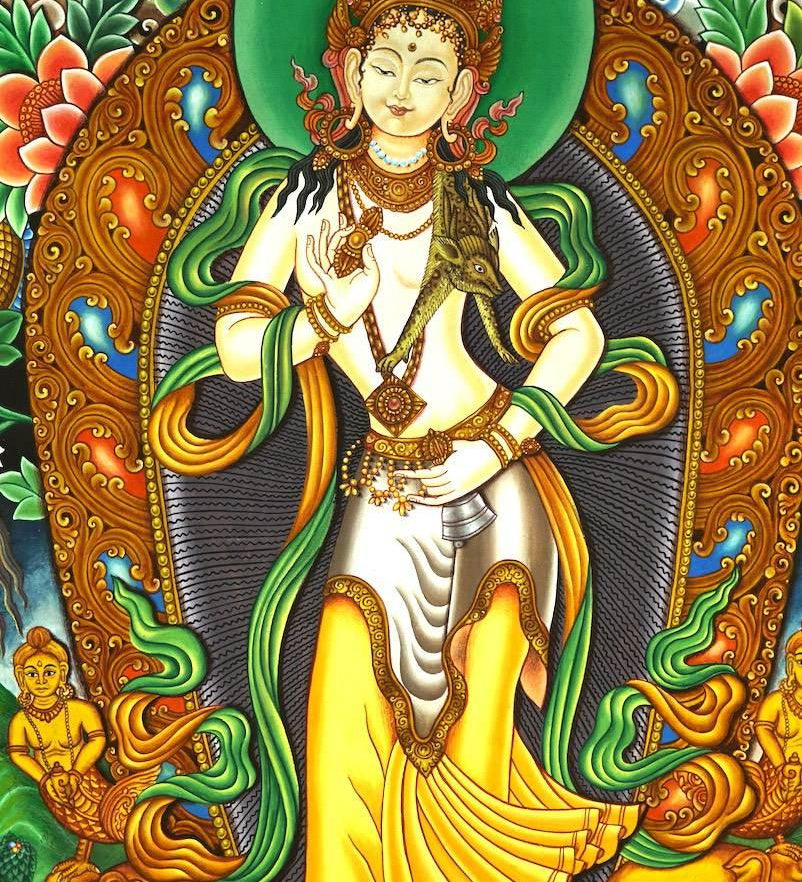 Standing Vajrasattva Newari Thangka