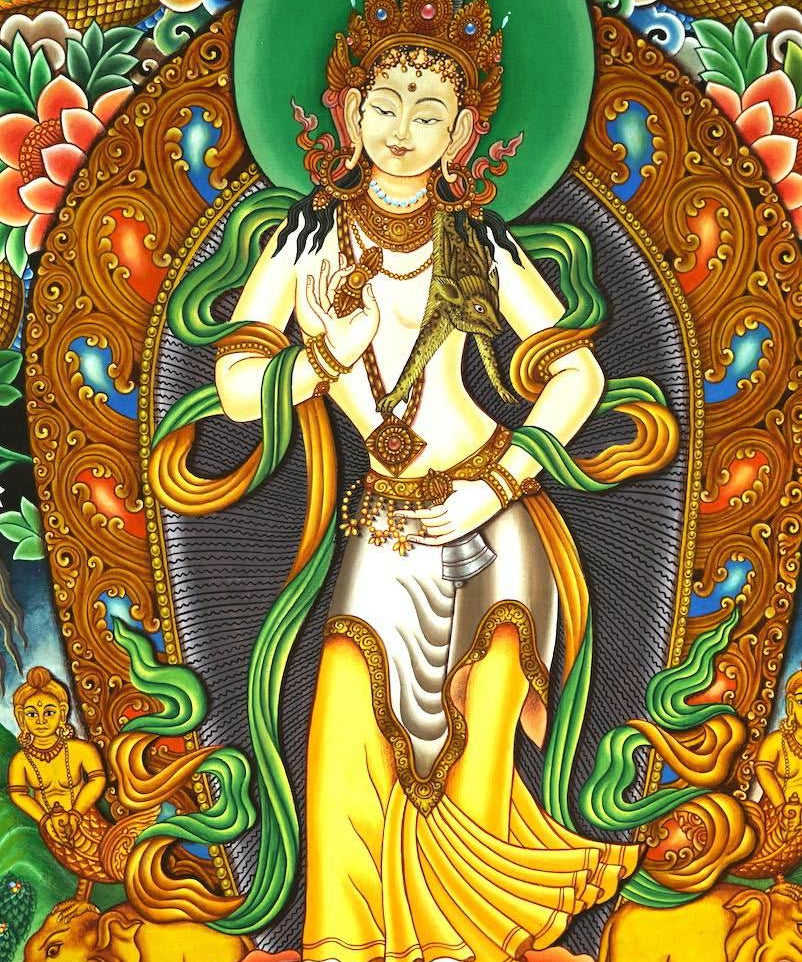 Standing Vajrasattva Newari Thangka