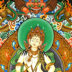 Standing Vajrasattva Newari Thangka
