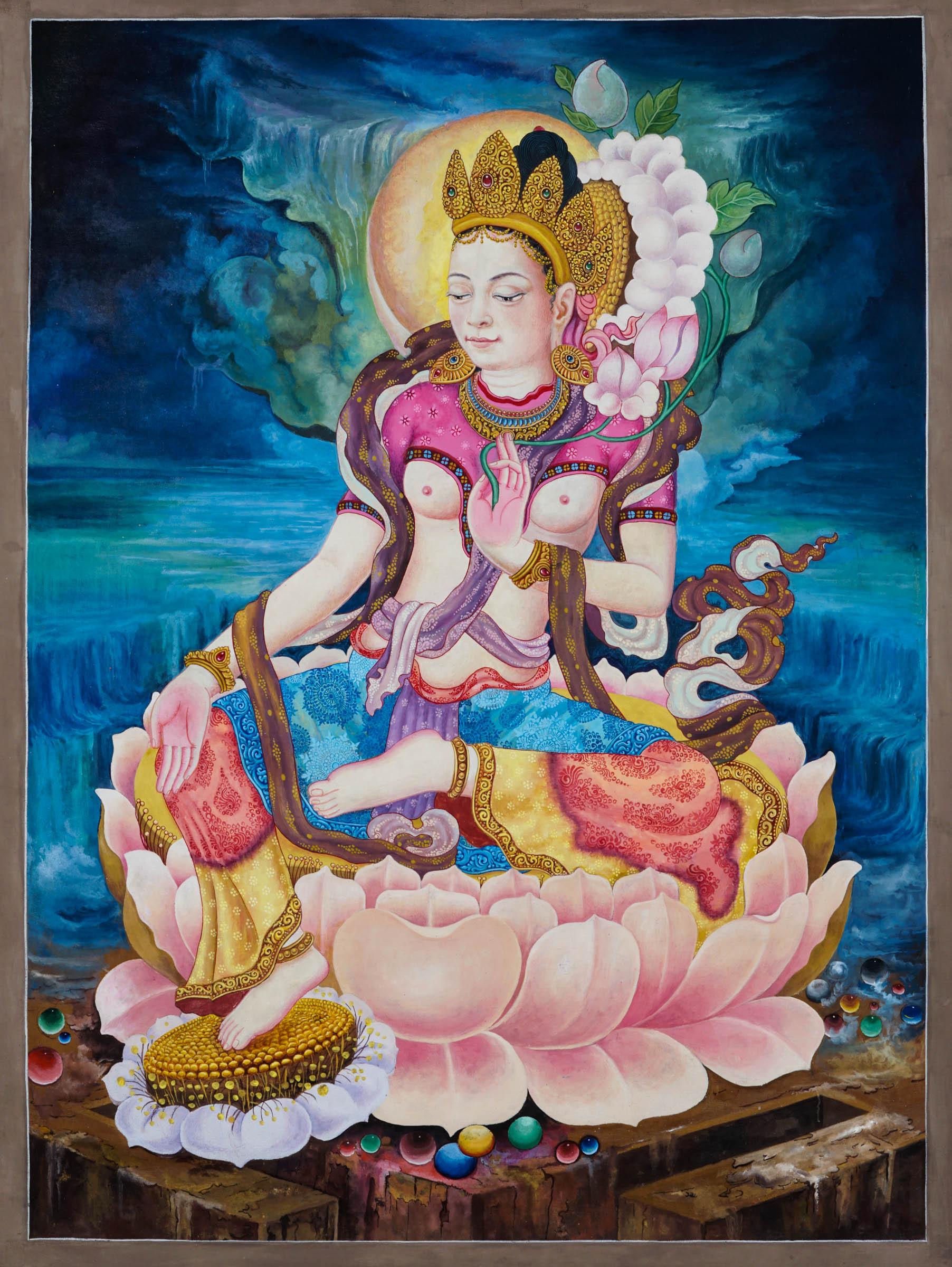 Tara Thangka Painting - Best handpainted thangka painting - HimalayasShop