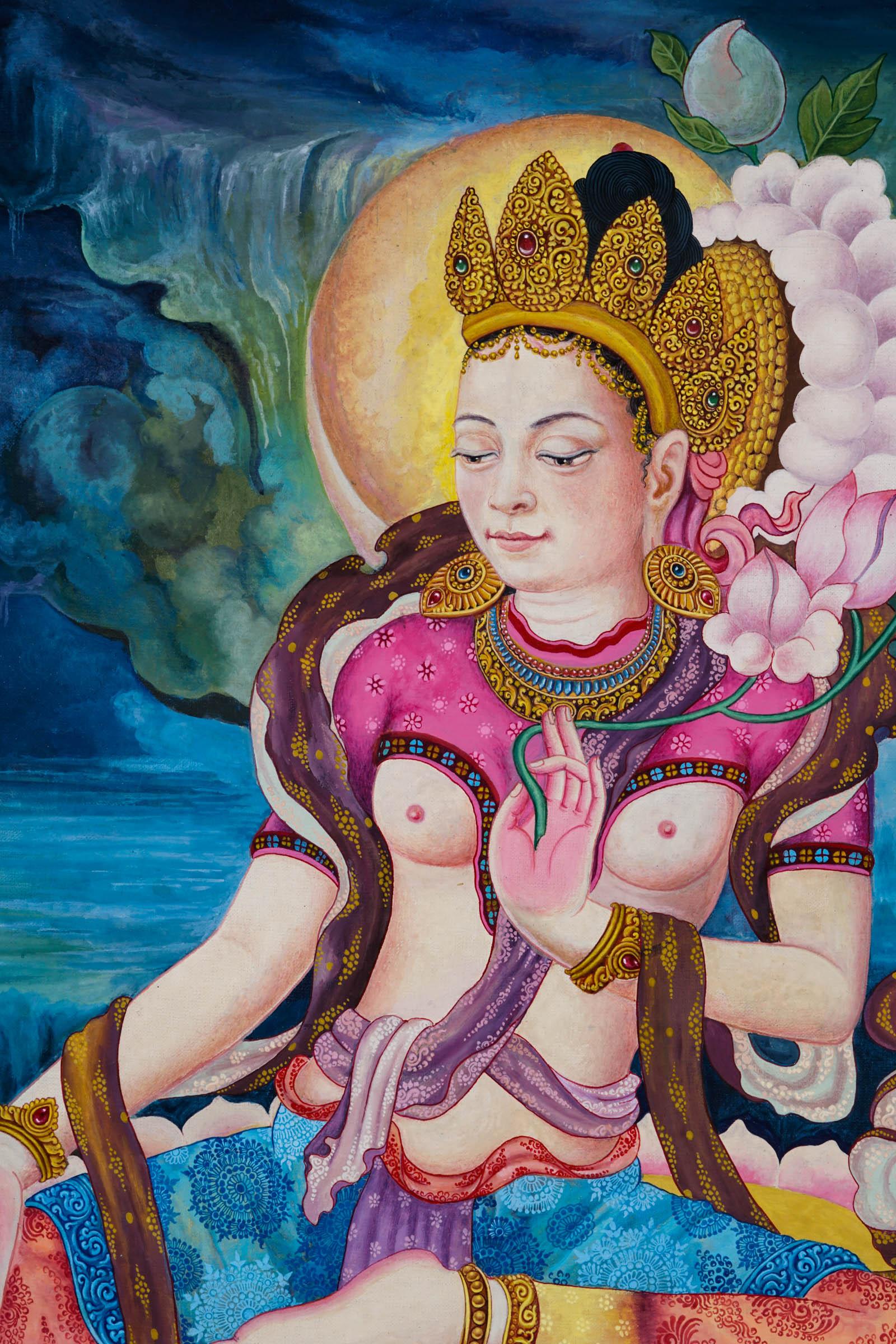 Tara Thangka Painting - Best handpainted thangka painting - HimalayasShop