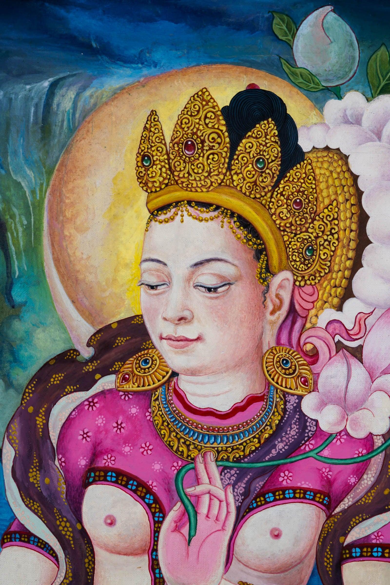 Tara Thangka Painting - Best handpainted thangka painting - HimalayasShop