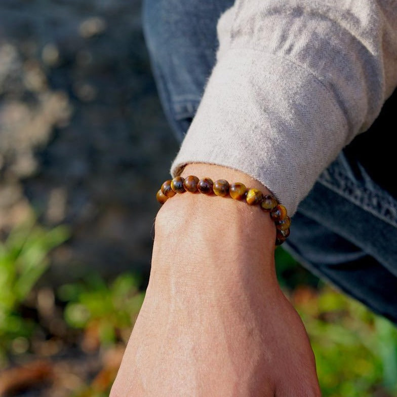 Real Tiger eye Unisex Bracelet for sale