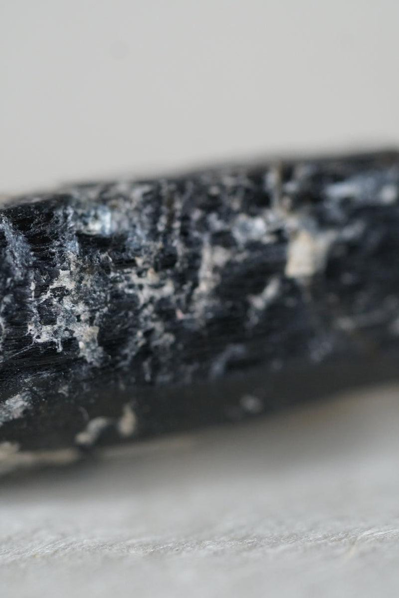 Raw tourmaline black crystal necklace stone with healing properties