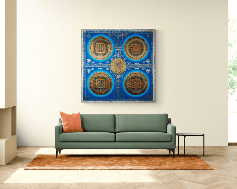 Buddha Mandala Thangka Painting - HimalayasShop