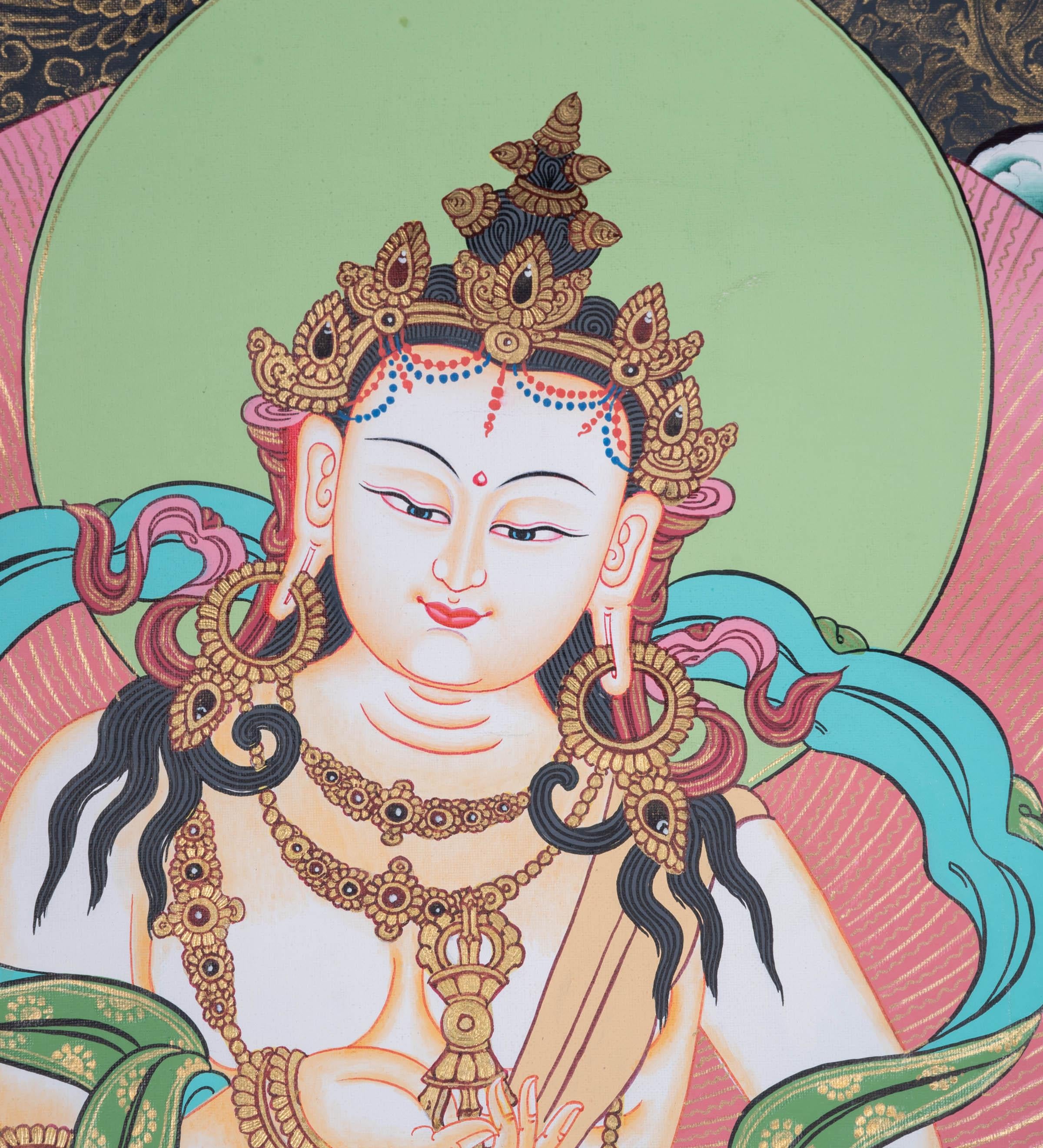 Handmade Vajrasattva Tibetan Thangka Art - Himalayas Shop