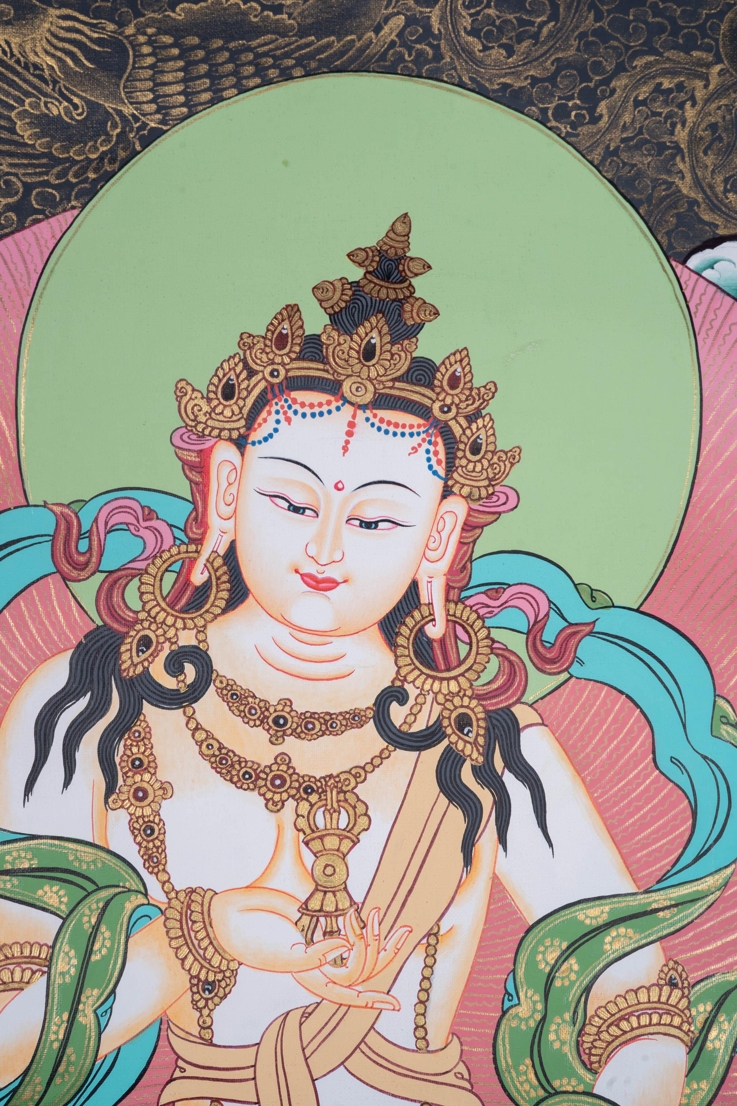 Handmade Vajrasattva Tibetan Thangka Art - Himalayas Shop