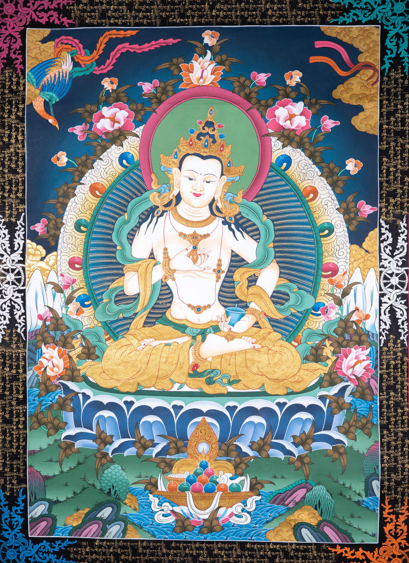 Vajrasattva High Quality Thangka - Himalayas Shop