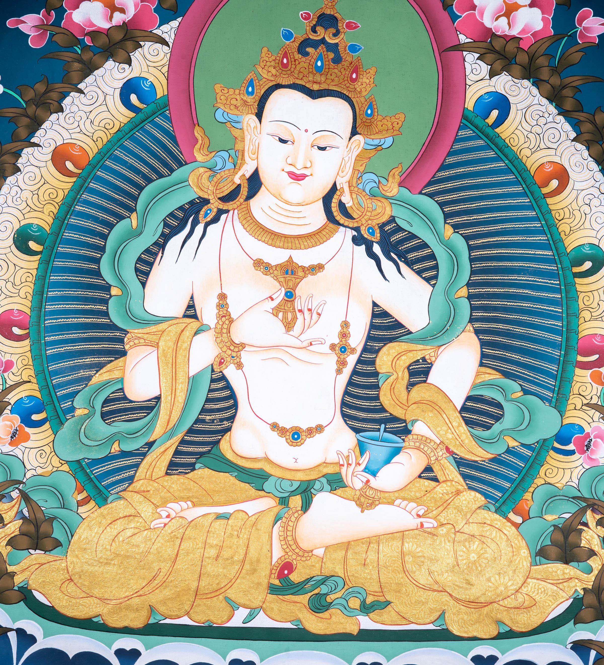 Vajrasattva High Quality Thangka - Himalayas Shop