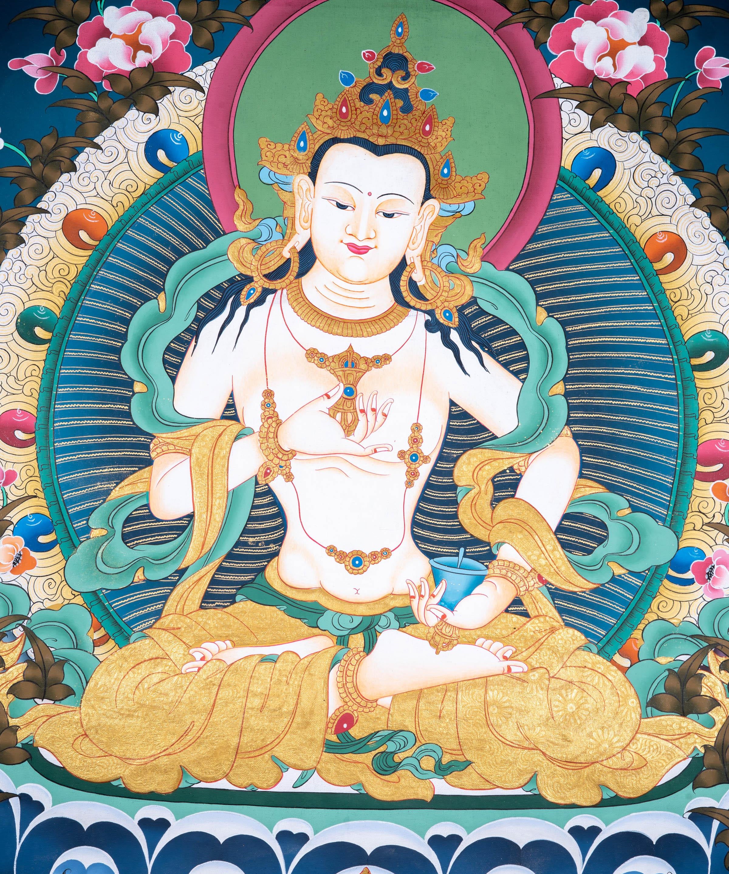 Vajrasattva High Quality Thangka - Himalayas Shop