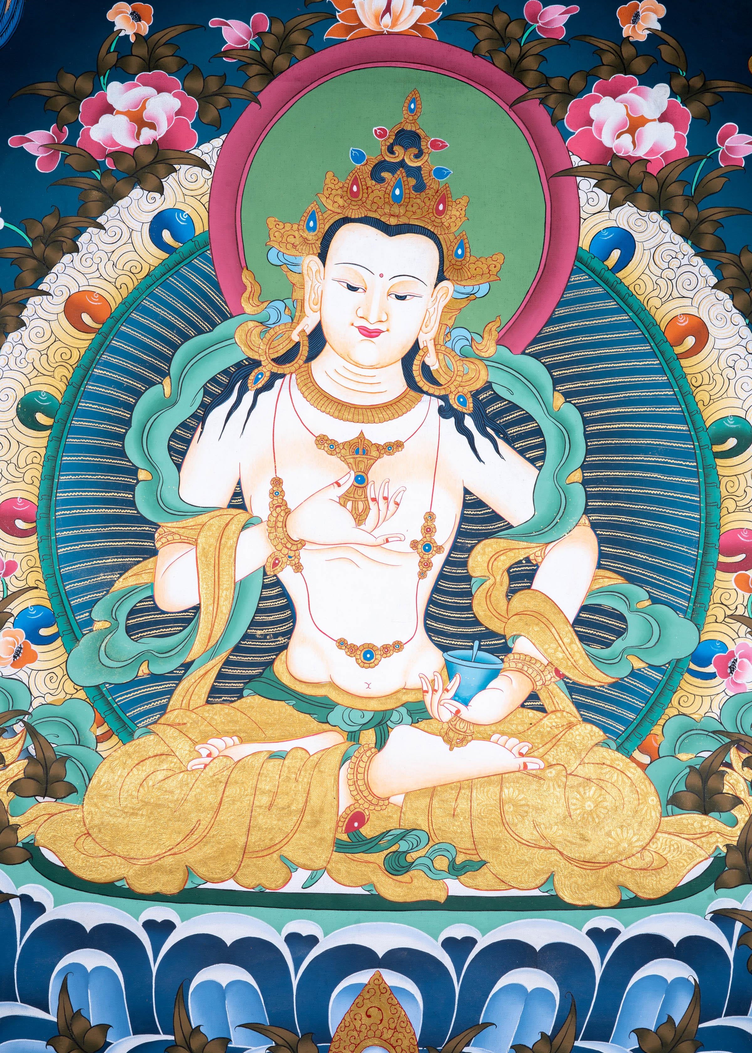 Vajrasattva High Quality Thangka - Himalayas Shop