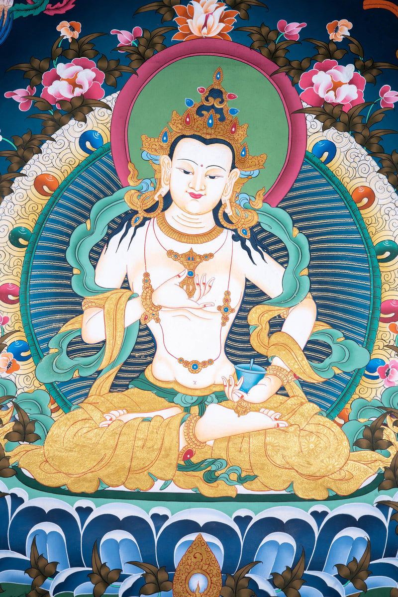 Vajrasattva High Quality Thangka - Himalayas Shop