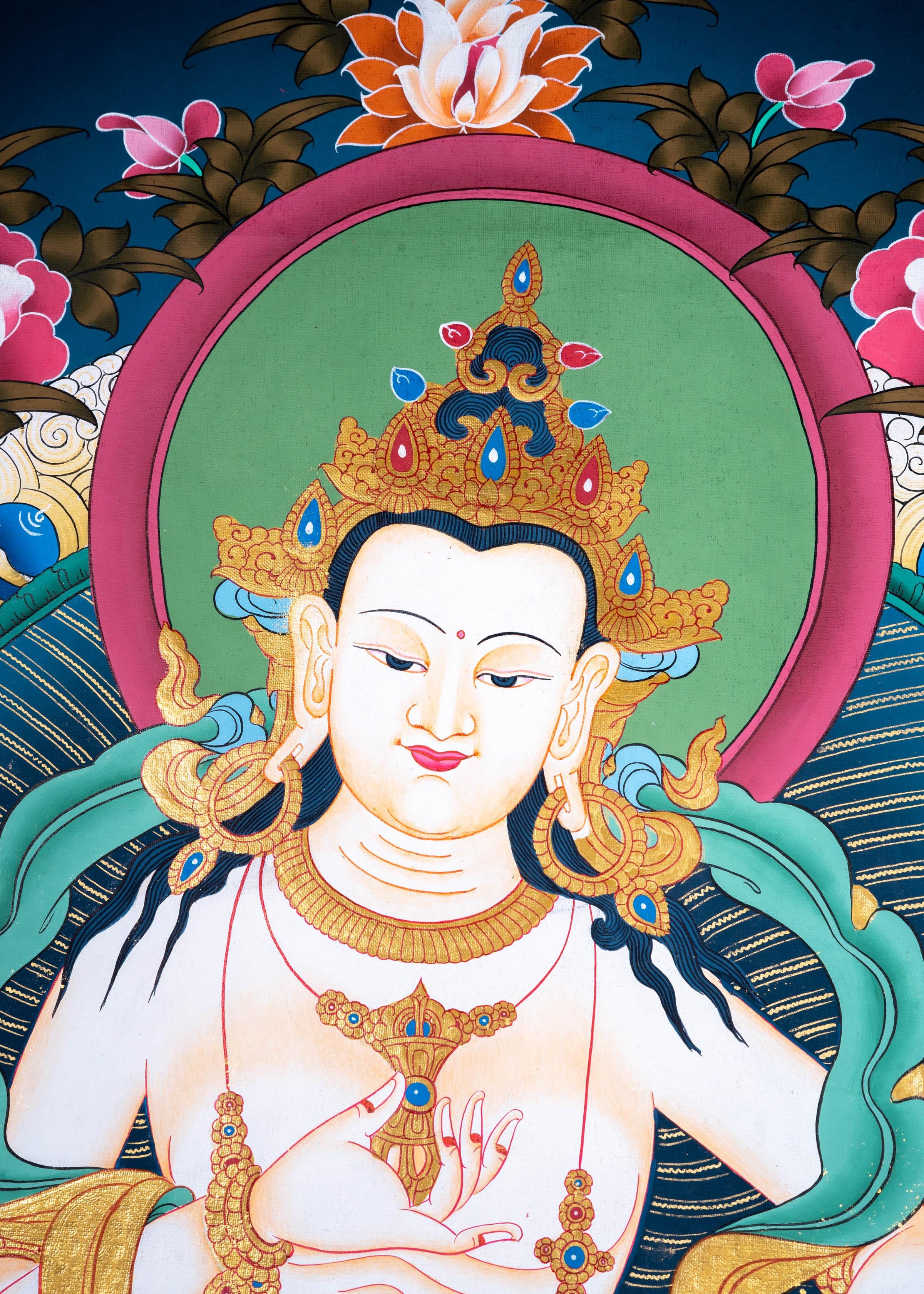 Vajrasattva High Quality Thangka - Himalayas Shop