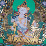 Tibetan Thangka art - Vajrasattva ,the Purifier - Himalayas Shop
