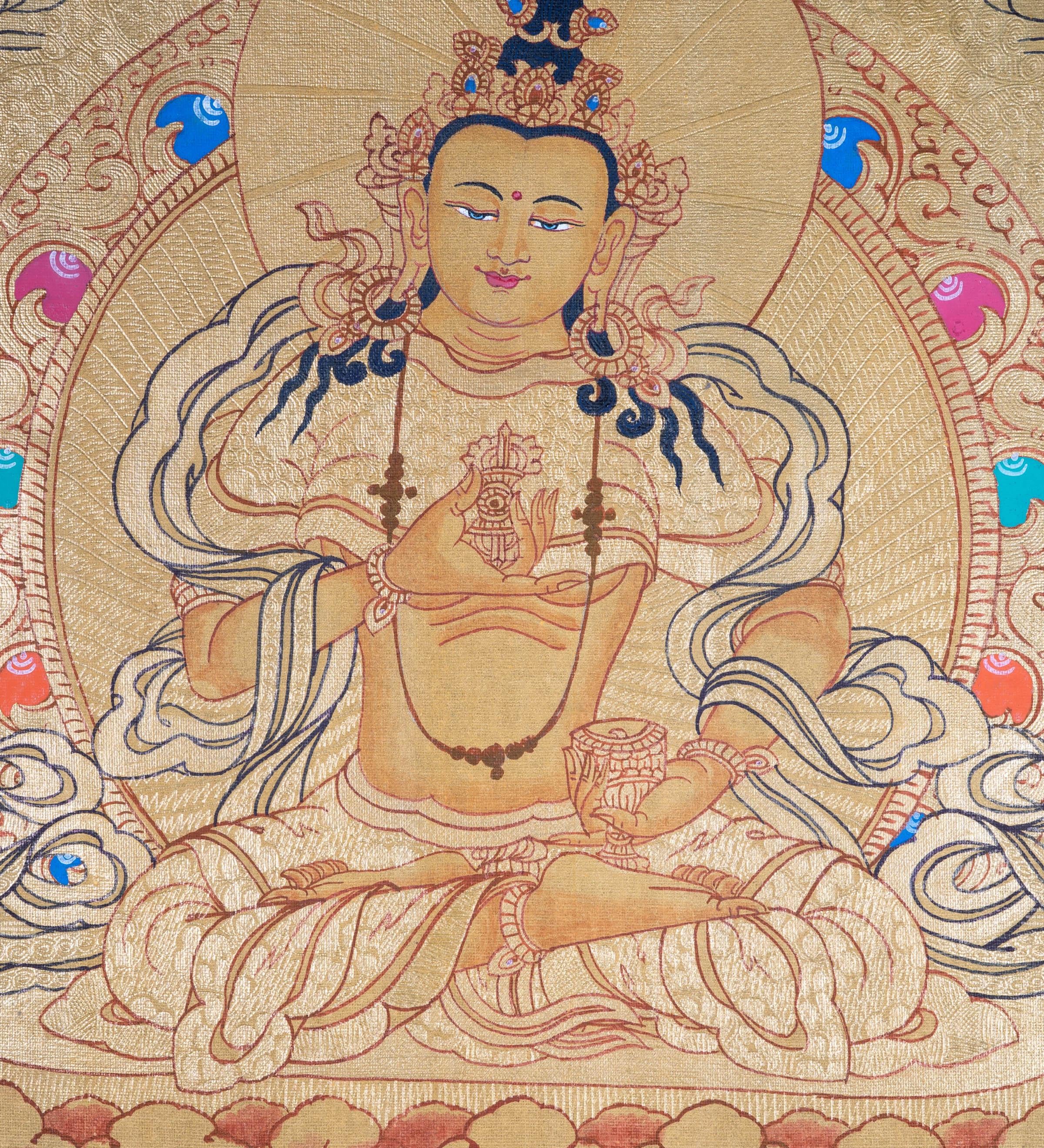 Vajrasattva painting from Nepal - Himalayas Shop
