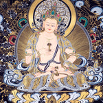 Vajrasattva canvas tibetan art - Himalayas Shop