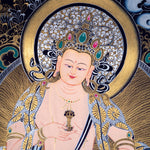Vajrasattva canvas tibetan art - Himalayas Shop
