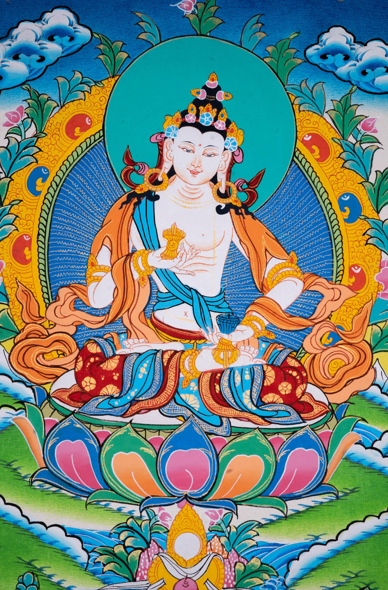 Vajrasattva thangka art - Himalayas Shop