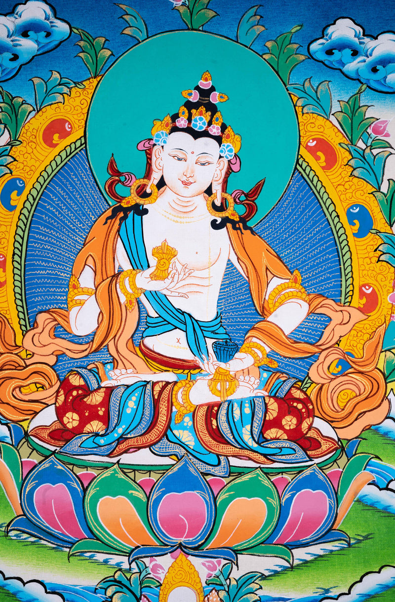 Vajrasattva thangka art - Himalayas Shop