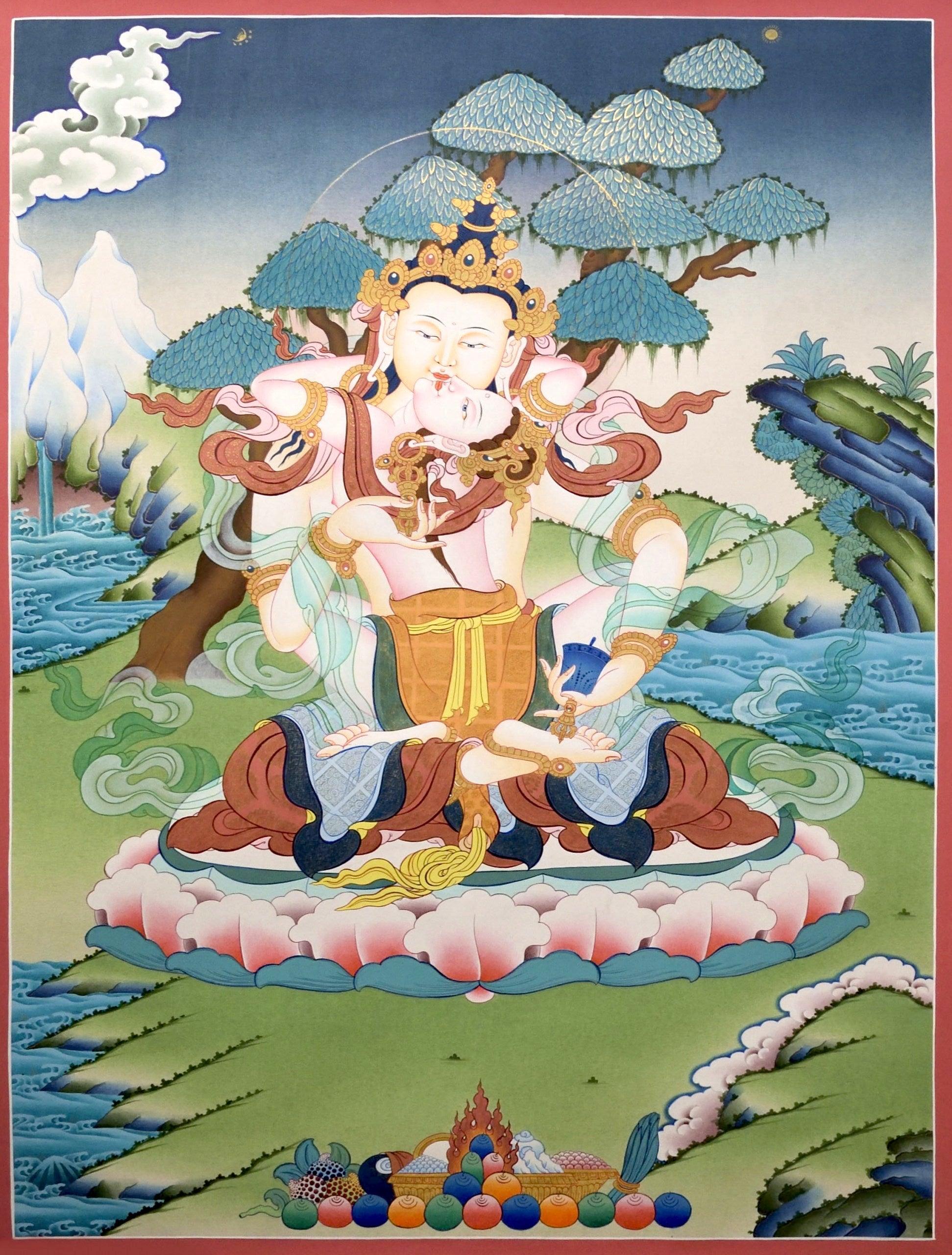 Vajra Shakti Thangka painting - Himalayas Shop
